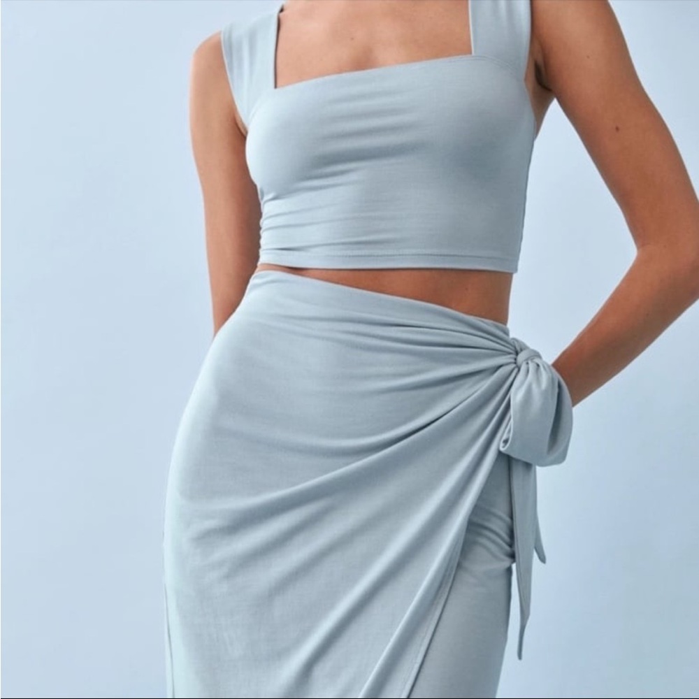 Reformation sexy Blue Two-Piece Set like XS